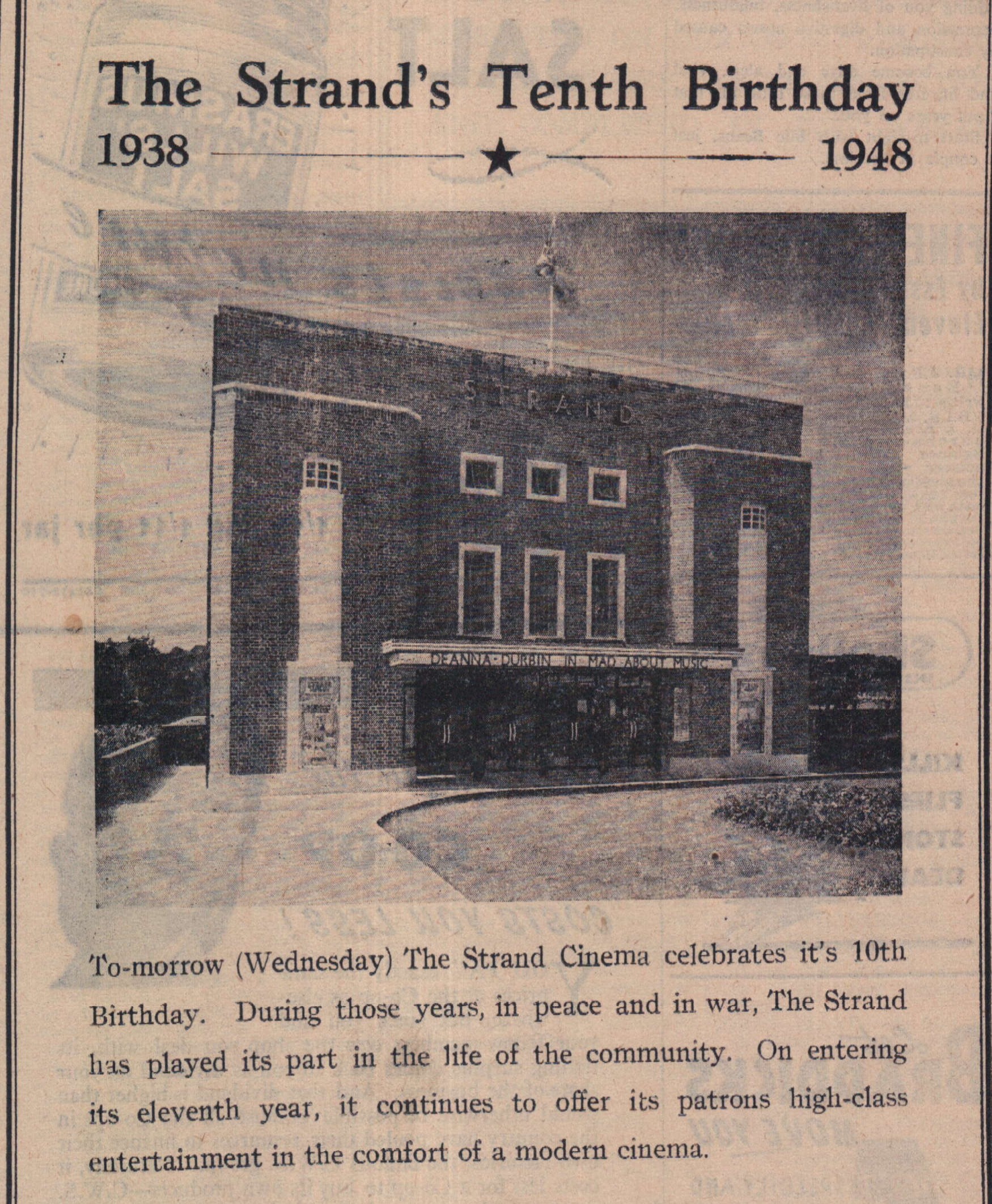 Strand's 10th birthday<span><span></span></span>