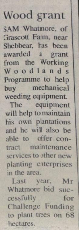 10 Grants for woods 11th July