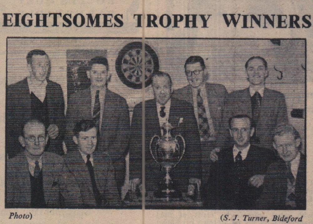 16.5.1952 Bideford Eightsomes trophy