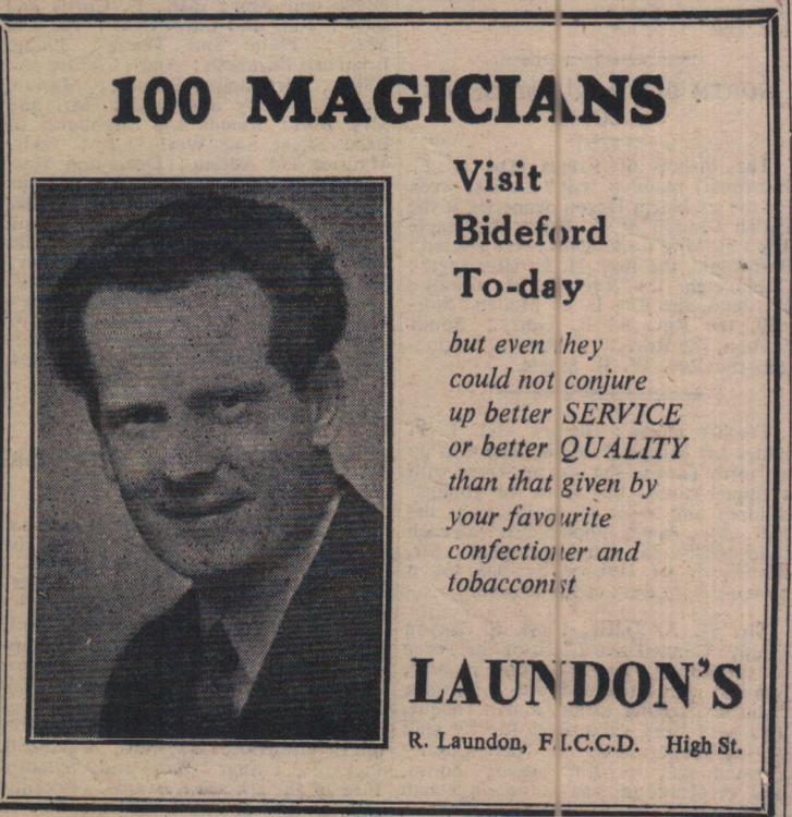16.5.1952 Bideford Laundons magicians