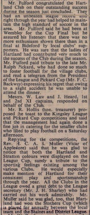 16.5.1952 Hartland football