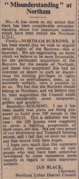 2.5.1952 Northam misundertanding Black Council