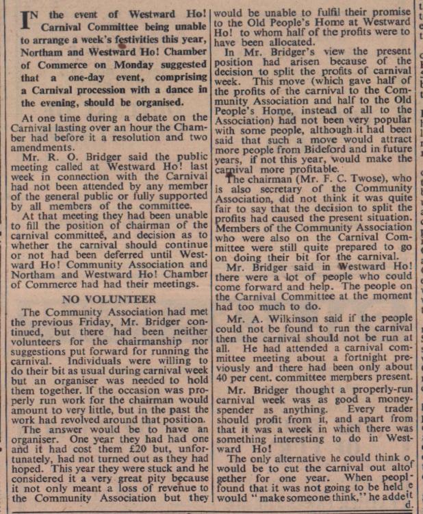 2.5.1952 Westward Ho carnival