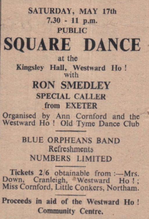 2.5.1952 Westward Ho square dance community association