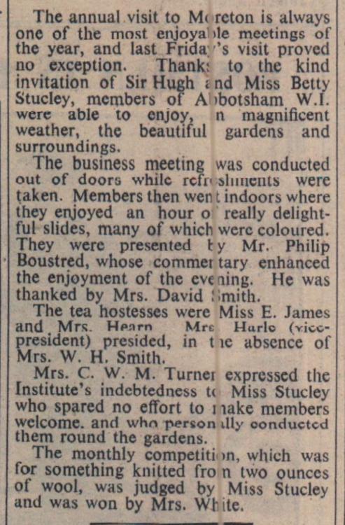 23.5.1952 Abbotsham wi