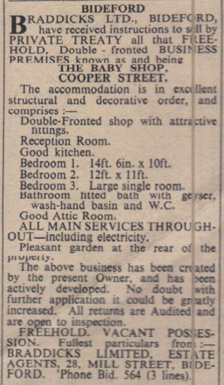23.5.1952 Bideford Cooper Street