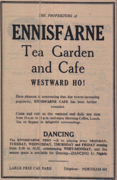 30.5.1952 Westward Ho Ennisfarne