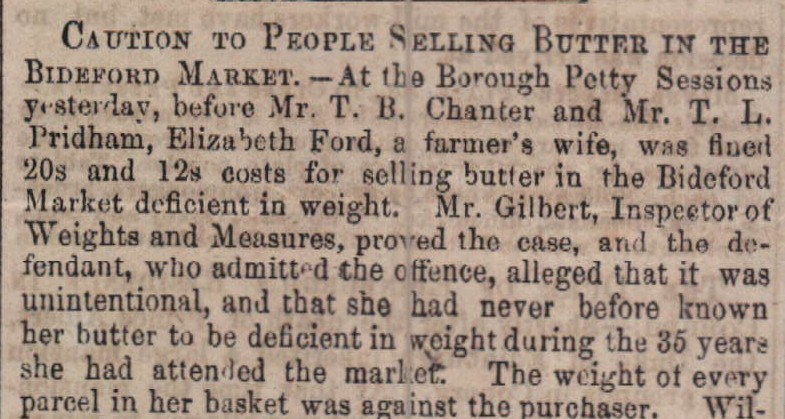 Oct 1871 Butter Elizabeth Ford