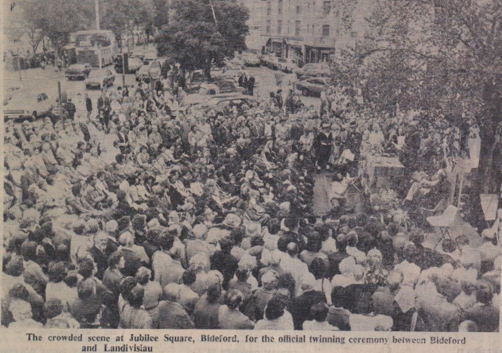 10.9.1976 twinning Landivisiau Bideford