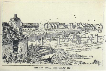 58   drawing sea wall promenade putting green