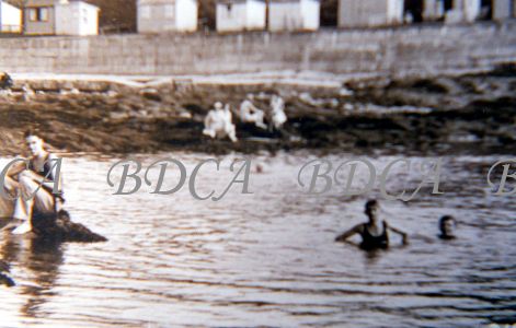 58   bathing off pebbles and rocks